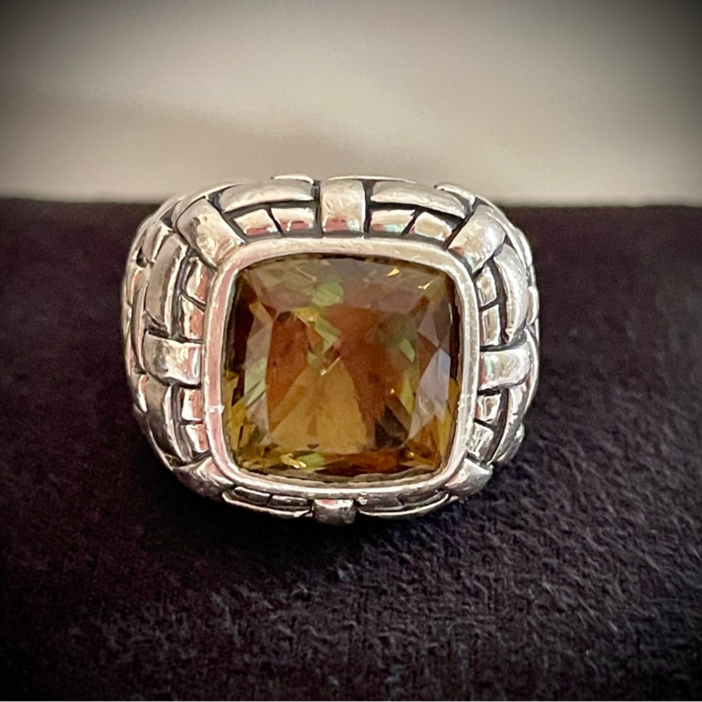 SCOTT KAY Smokey Quartz in Silver ring